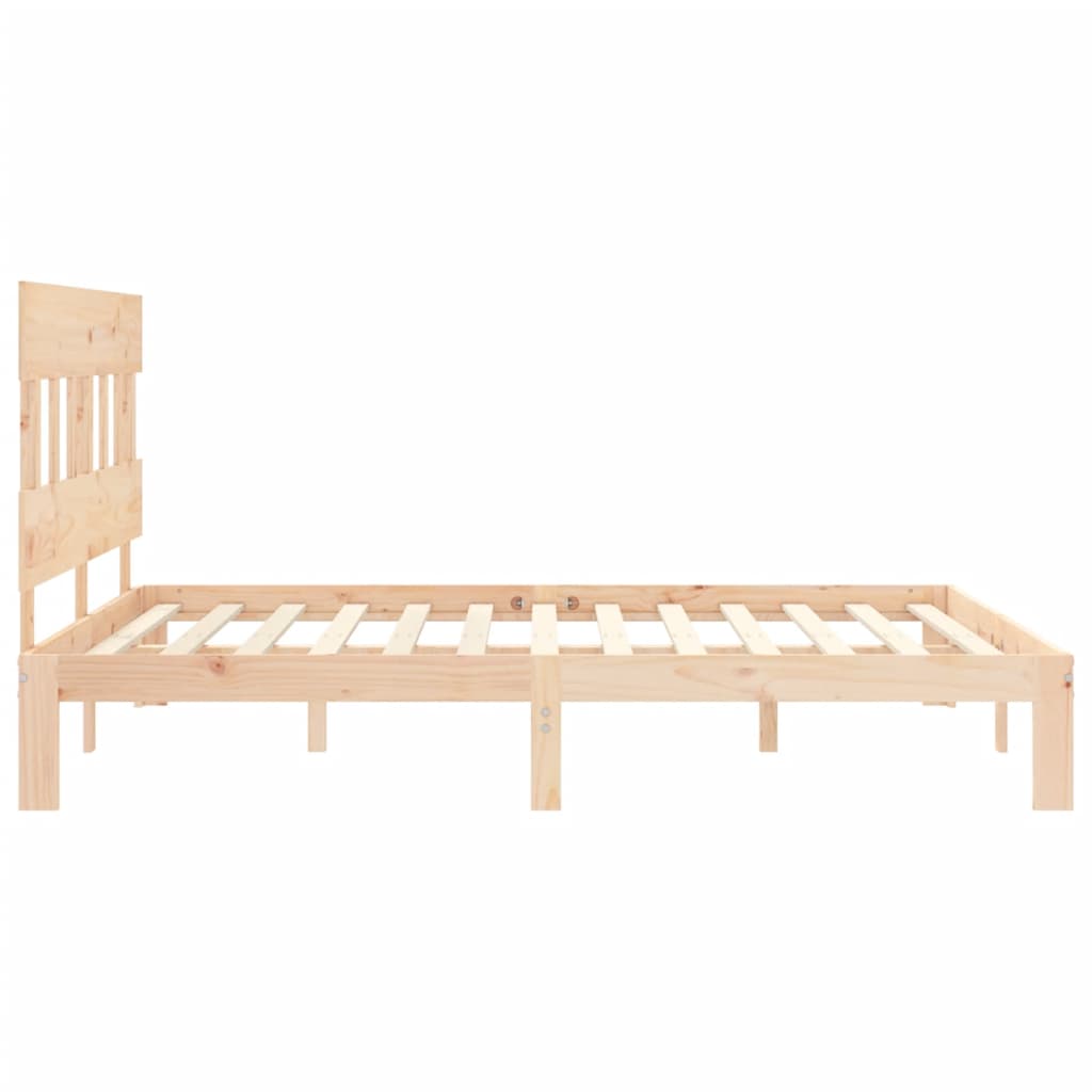 sengeramme uden madras 160x200 cm massivt fyrretræ