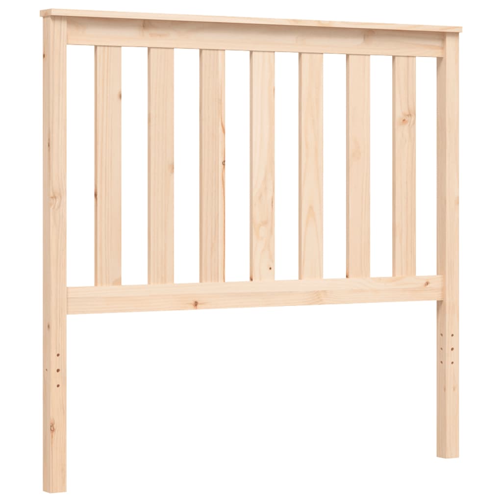 sengeramme med sengegavl 100x200 cm massivt træ