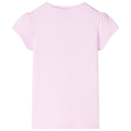 T-shirt til børn str. 116 lyserød