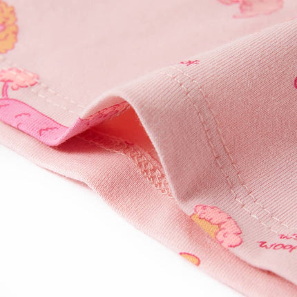Pyjamas til børn str. 92 korte ærmer lyserød