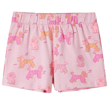 Pyjamas til børn str. 92 korte ærmer lyserød