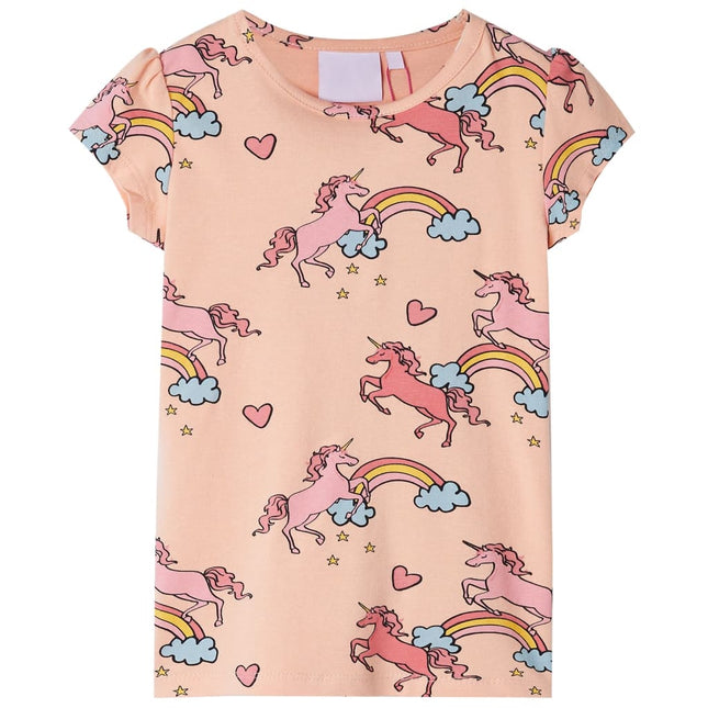 Pyjamas til børn str. 92 korte ærmer orange