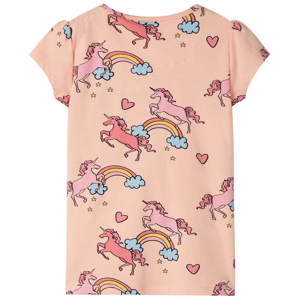 Pyjamas til børn str. 116 korte ærmer orange