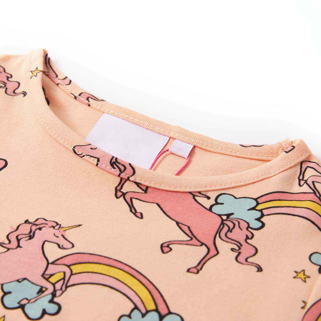 Pyjamas til børn str. 116 korte ærmer orange