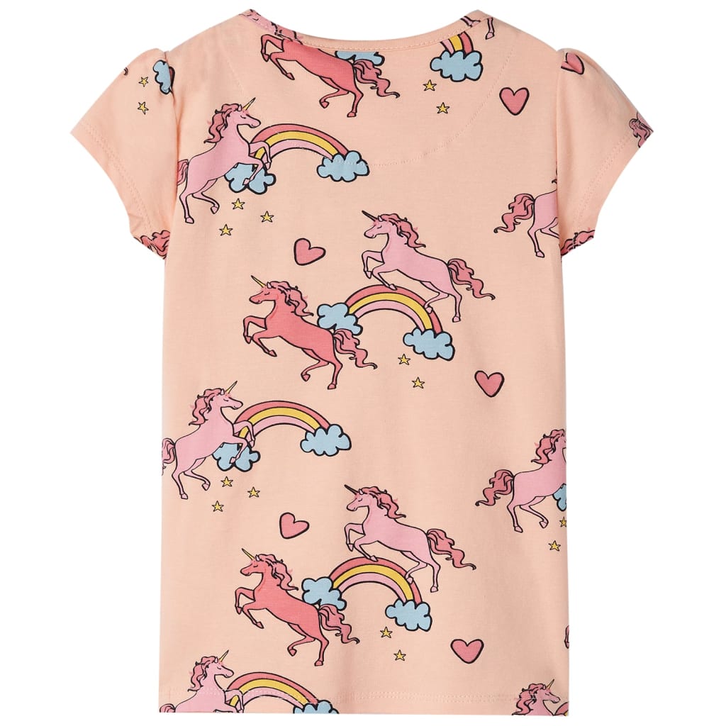 Pyjamas til børn str. 128 korte ærmer orange