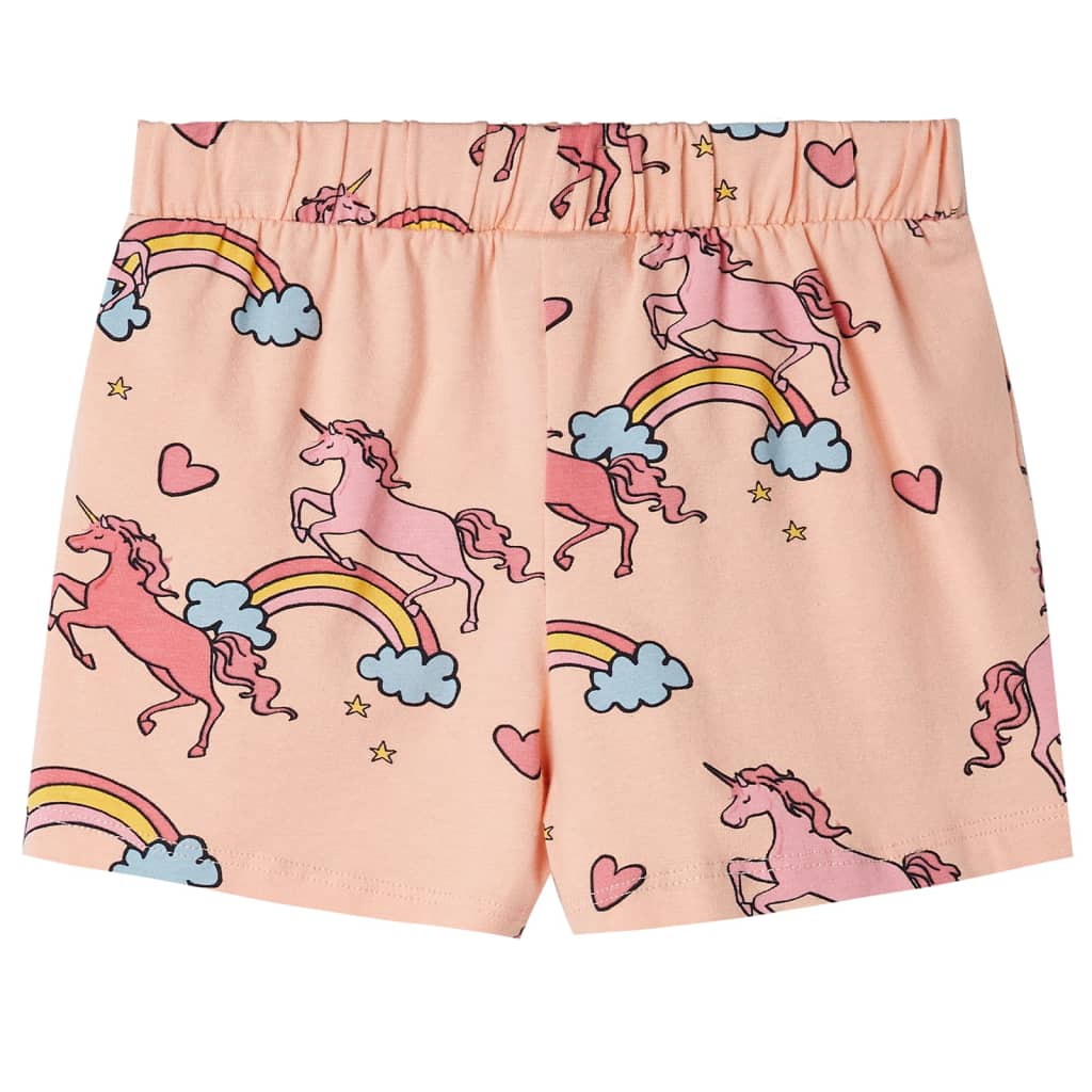Pyjamas til børn str. 128 korte ærmer orange