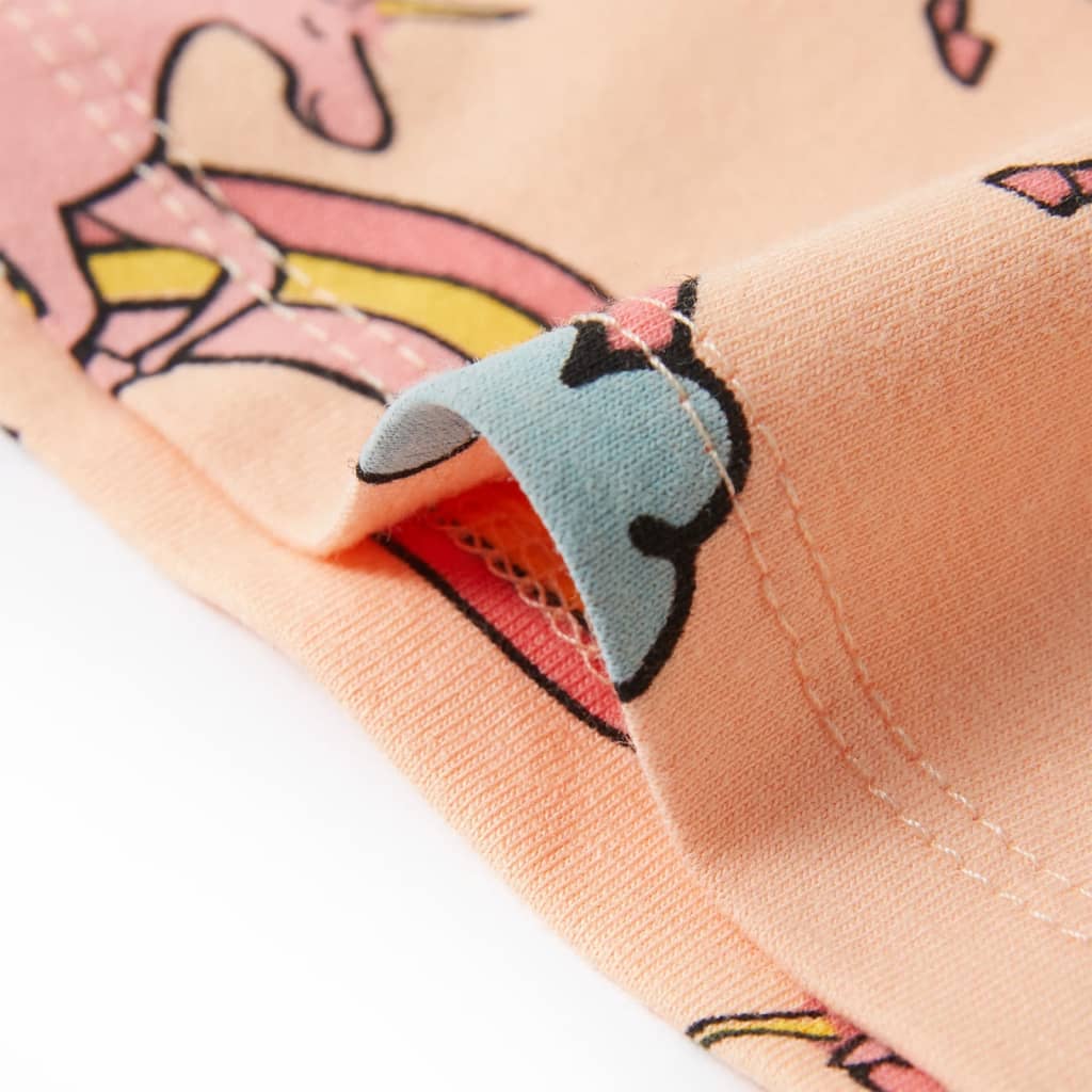 Pyjamas til børn str. 140 korte ærmer orange