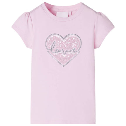 T-shirt til børn str. 104 lyserød