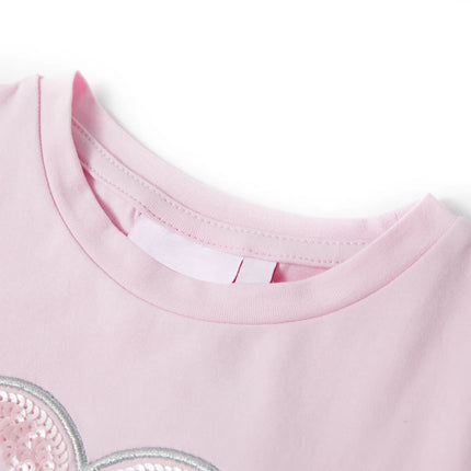 T-shirt til børn str. 104 lyserød