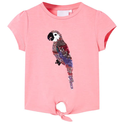 T-shirt til børn str. 104 lyserød