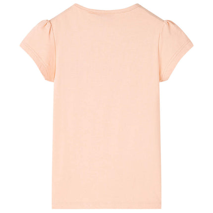 T-shirt til børn str. 104 lys orange