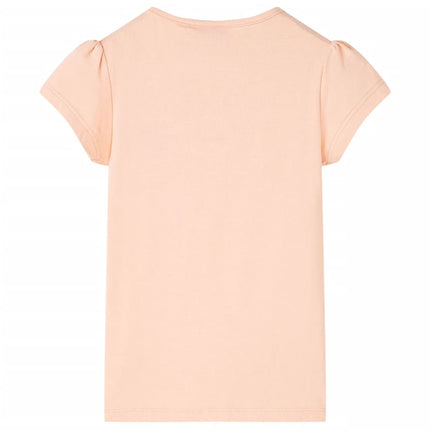 T-shirt til børn str. 116 lys orange