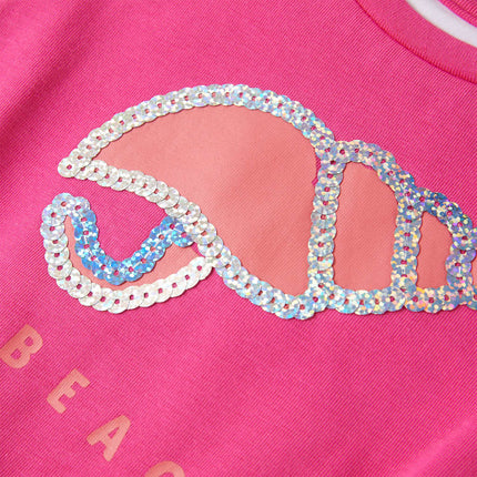 T-shirt til børn str. 116 pink