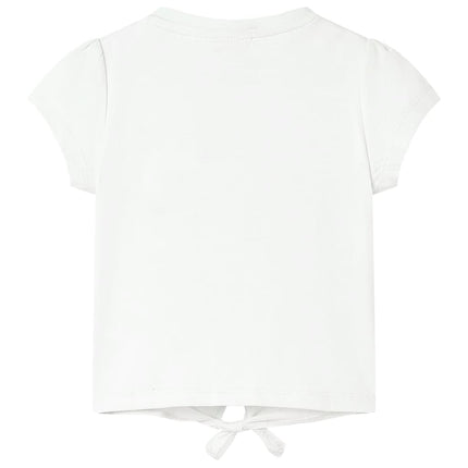 T-shirt til børn str. 104 ecrufarvet