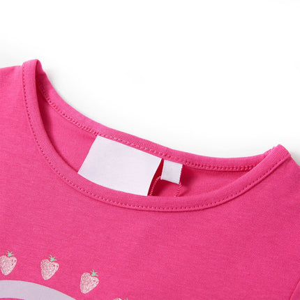T-shirt til børn str. 116 pink