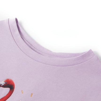 T-shirt til børn str. 116 lilla