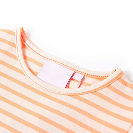 T-shirt til børn str. 116 neon-orange