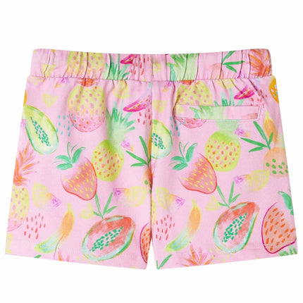 Shorts til børn str. 116 med snøre lyserød