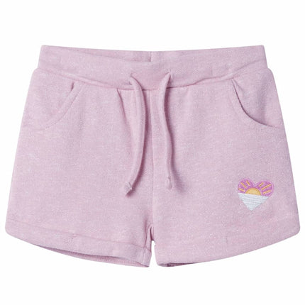 Shorts til børn str. 128 med snor lilla