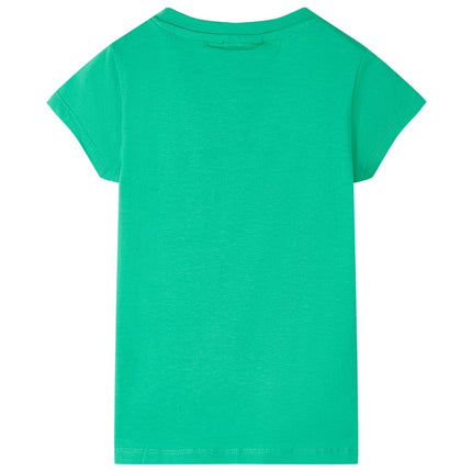 T-shirt til børn str. 140 grøn