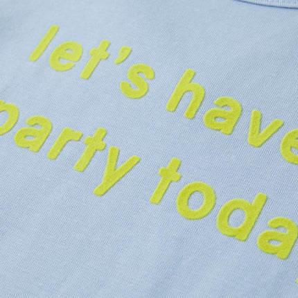 T-shirt til børn str. 92 lyseblå