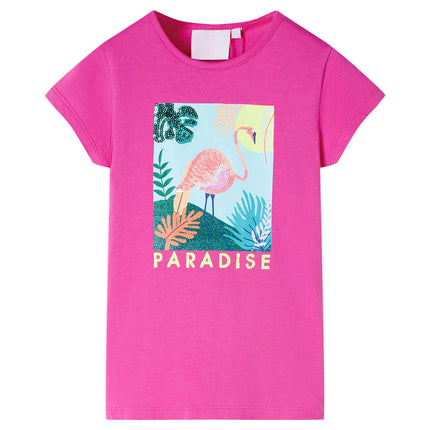 T-shirt til børn str. 140 pink