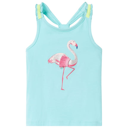 Tanktop til børn str. 116 lys mintgrøn