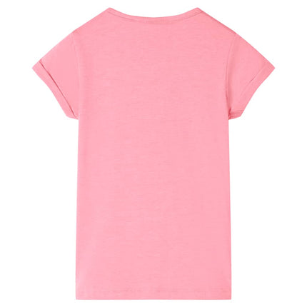 T-shirt til børn str. 128 lyserød