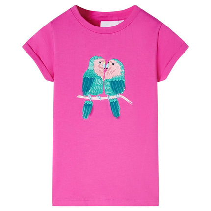 T-shirt til børn str. 116 pink