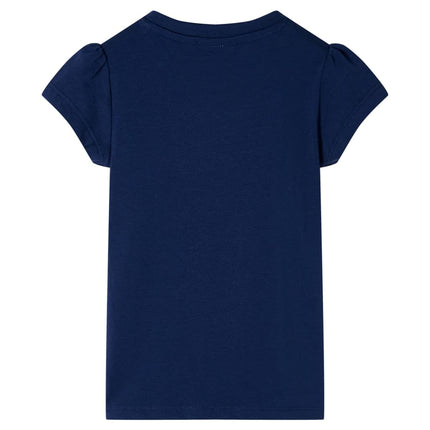 T-shirt til børn str. 116 marineblå