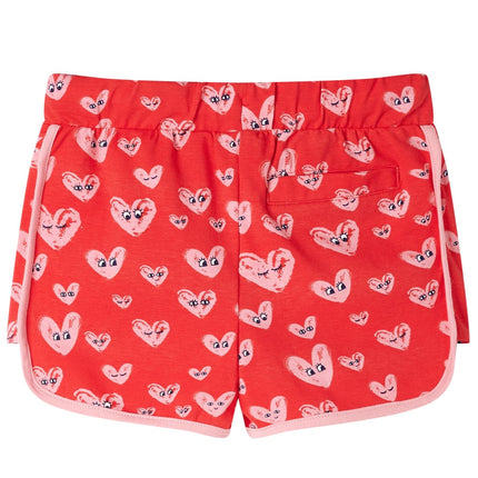 Shorts til børn str. 116 med snøre rød