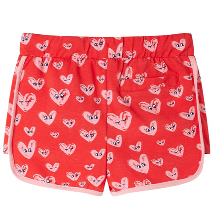 Shorts til børn str. 128 med snøre rød