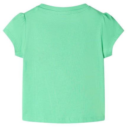 T-shirt til børn str. 116 lysegrøn