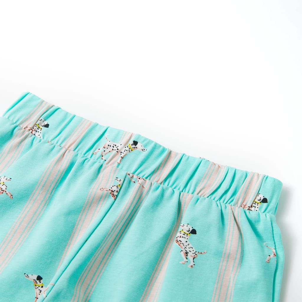 Pyjamas til børn str. 128 korte ærmer ecrufarvet