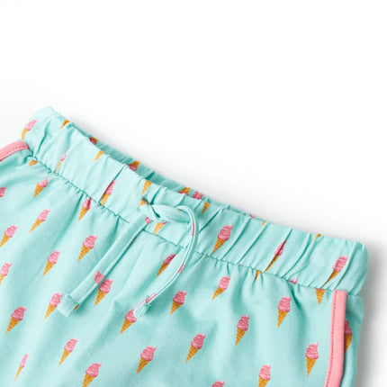 Shorts til børn str. 116 med snor mintgrøn