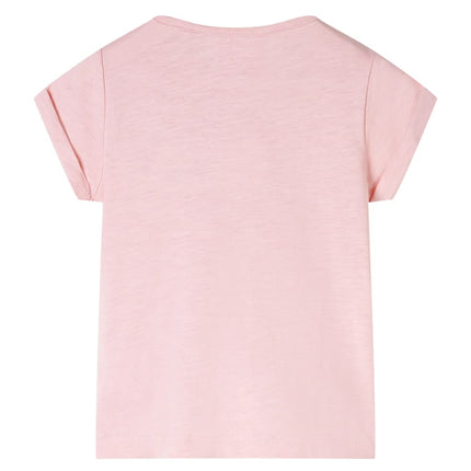 T-shirt til børn str. 116 lyserød