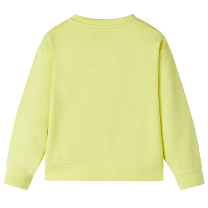 Sweatshirt til børn str. 116 gul