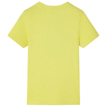 Kortærmet T-shirt til børn str. 92 gul
