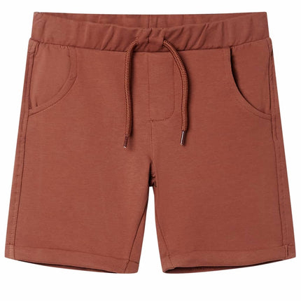 Shorts til børn str. 104 med snøre brun
