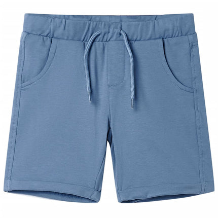 Shorts til børn str. 140 med snøre mørkeblå
