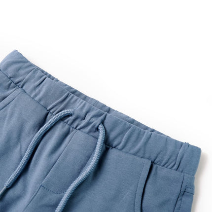 Shorts til børn str. 140 med snøre mørkeblå