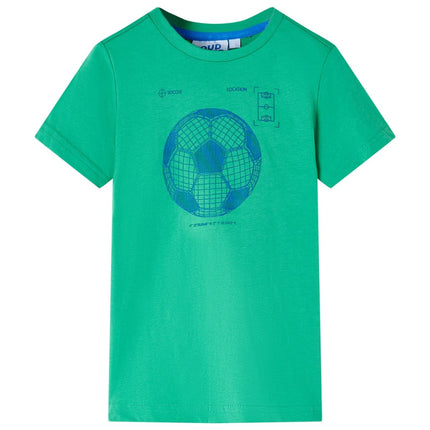 T-shirt til børn str. 116 grøn