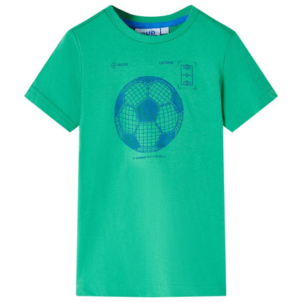 T-shirt til børn str. 140 grøn