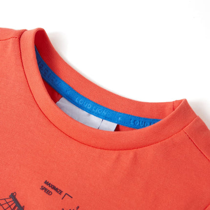 T-shirt til børn str. 140 rød