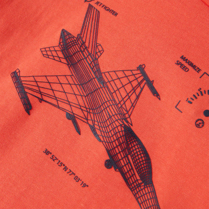T-shirt til børn str. 140 rød