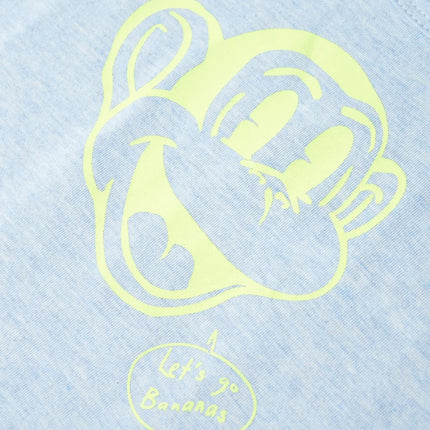 Tanktop til børn str. 116 blåmeleret