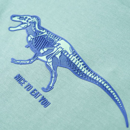 T-shirt til børn str. 116 lys kakifarve
