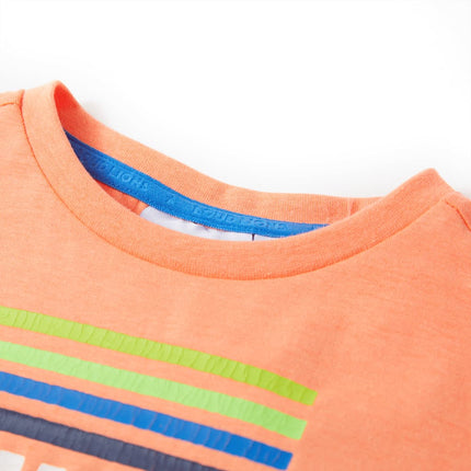 T-shirt til børn str. 140 neon-orange