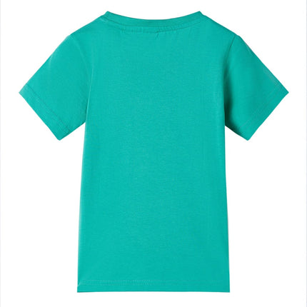 T-shirt til børn str. 140 grøn
