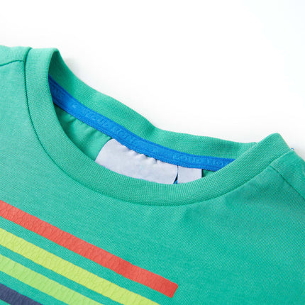 T-shirt til børn str. 140 grøn